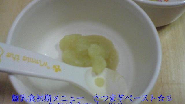 離乳食初期メニュー さつま芋ペースト 彡 レシピ 作り方 By ひなパパマン クックパッド 簡単おいしいみんなのレシピが366万品