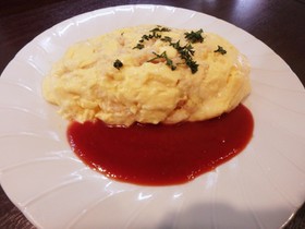 手軽な明太子オムライス