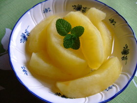レンジでコンポート