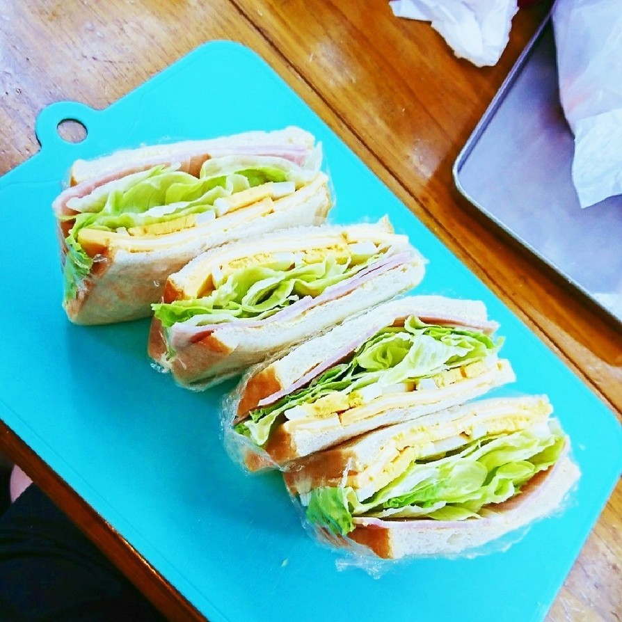 栄養素満点具沢山サンドイッチの画像