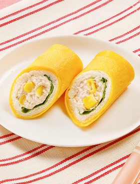 ツナコーンのたまごまきパン