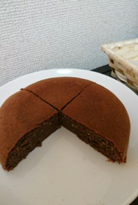 簡単ヘルシー☆炊飯器で豆腐のチョコケーキ