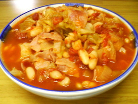 炊飯器deキャベツのトマト煮込み