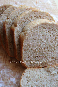 ホシノ天然酵母♡ライ麦メープル食パン