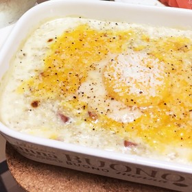 オートミールで チーズリゾット