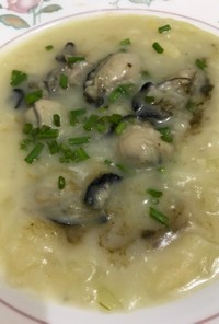 牡蠣とジャガイモのスープ　