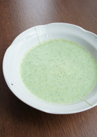 レンジで、ブロッコリーの簡単スープ