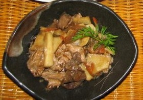 牛肉と山芋のオイスター炒め