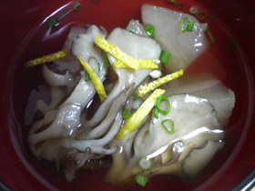 舞茸香る♡冬瓜すまし汁