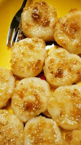 失敗ご飯の五平餅っぽい物w
