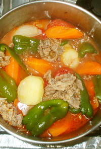 基本の野菜スープ♪簡単トマトコンソメ
