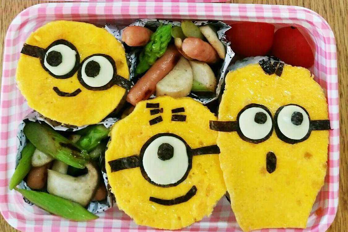 簡単 キャラ弁 ミニオン弁当 レシピ 作り方 By Nonbiri３まま クックパッド 簡単おいしいみんなのレシピが379万品
