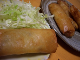 夫の好きな♪シンプル春巻き