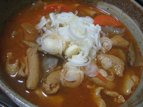 ピリ辛韓国風モツ煮☆圧力鍋バージョン