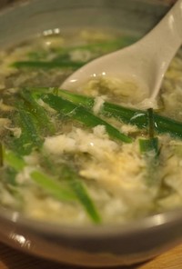 ずぼら流・めかぶの中華風スープ