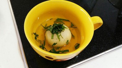 小玉葱の丸ごとスープ[離乳食・幼児食]の写真