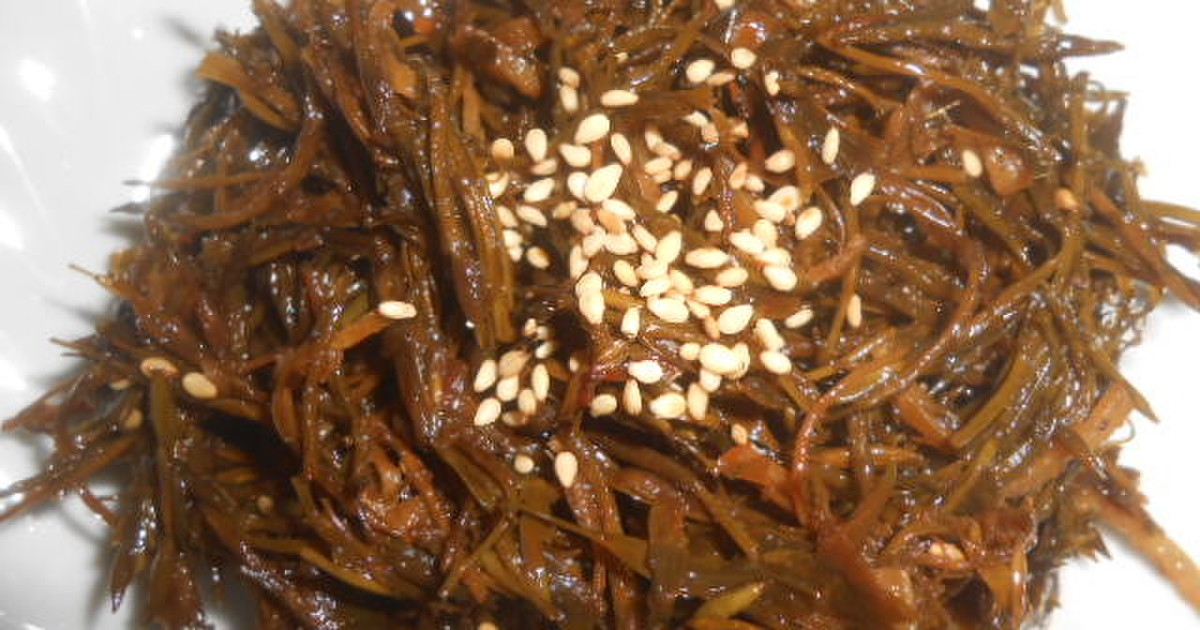 簡単 お弁当にも アカモクの佃煮 レシピ 作り方 By 志摩市 クックパッド