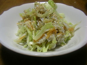 朝食のおかずに!なめたけとしらすの和え物