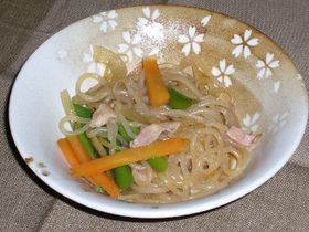 しらたきとベーコンの煮物