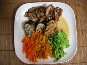 鯵の一口揚げさっぱり南蛮煮