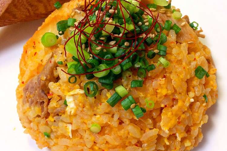 食欲増す 豚キムチ炒飯 レシピ 作り方 By 茉水 クックパッド 簡単おいしいみんなのレシピが352万品