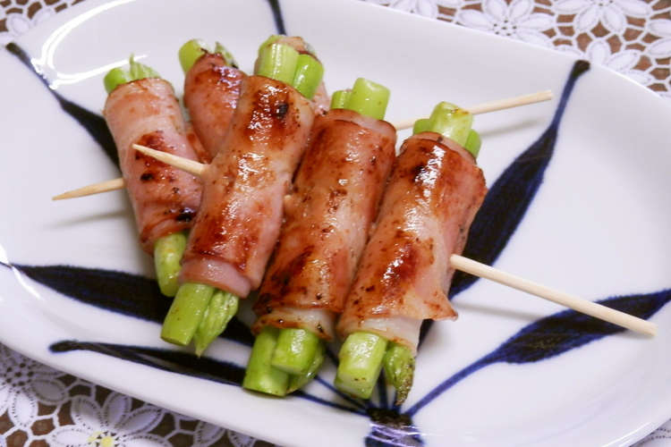 アスパラベーコン巻きの串さし レシピ 作り方 By のば のば クックパッド 簡単おいしいみんなのレシピが376万品