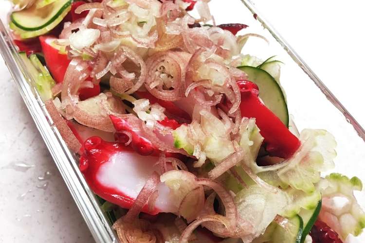 簡単 酢ダコときゅうりの和マリネ レシピ 作り方 By Supi Food クックパッド 簡単おいしいみんなのレシピが360万品