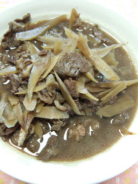牛肉と牛蒡の田舎煮