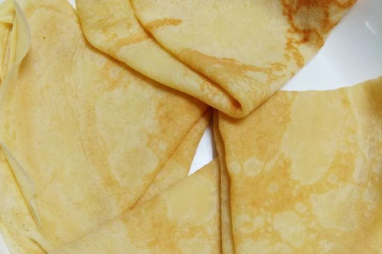 もっちり本格的 美味しいクレープ生地 レシピ 作り方 By うぃりぽんずplus クックパッド 簡単おいしいみんなのレシピが355万品