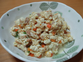 簡単☆ツナ入り炒り豆腐