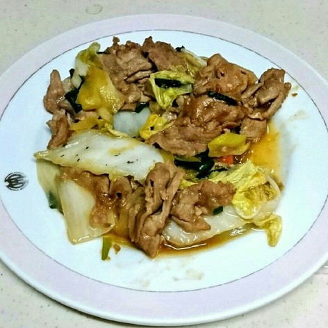 豚肉と白菜の味噌炒め