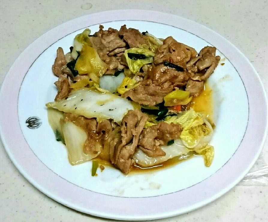 豚肉と白菜の味噌炒めの画像
