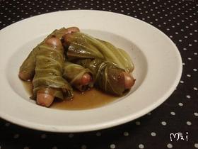 ロールウインナのバルサミコ煮