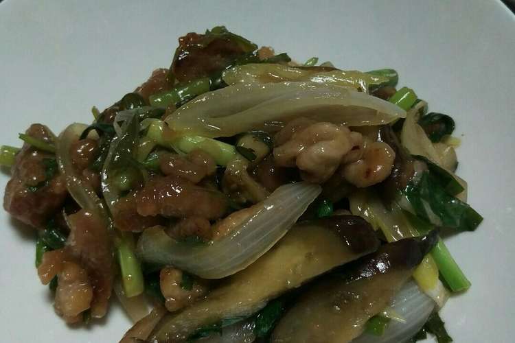 ネギ類の豚肉炒め 葱韭蒜苔炒肉丝 レシピ 作り方 By サチヘイ クックパッド 簡単おいしいみんなのレシピが358万品