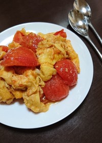 トマト＆卵の炒め物♪