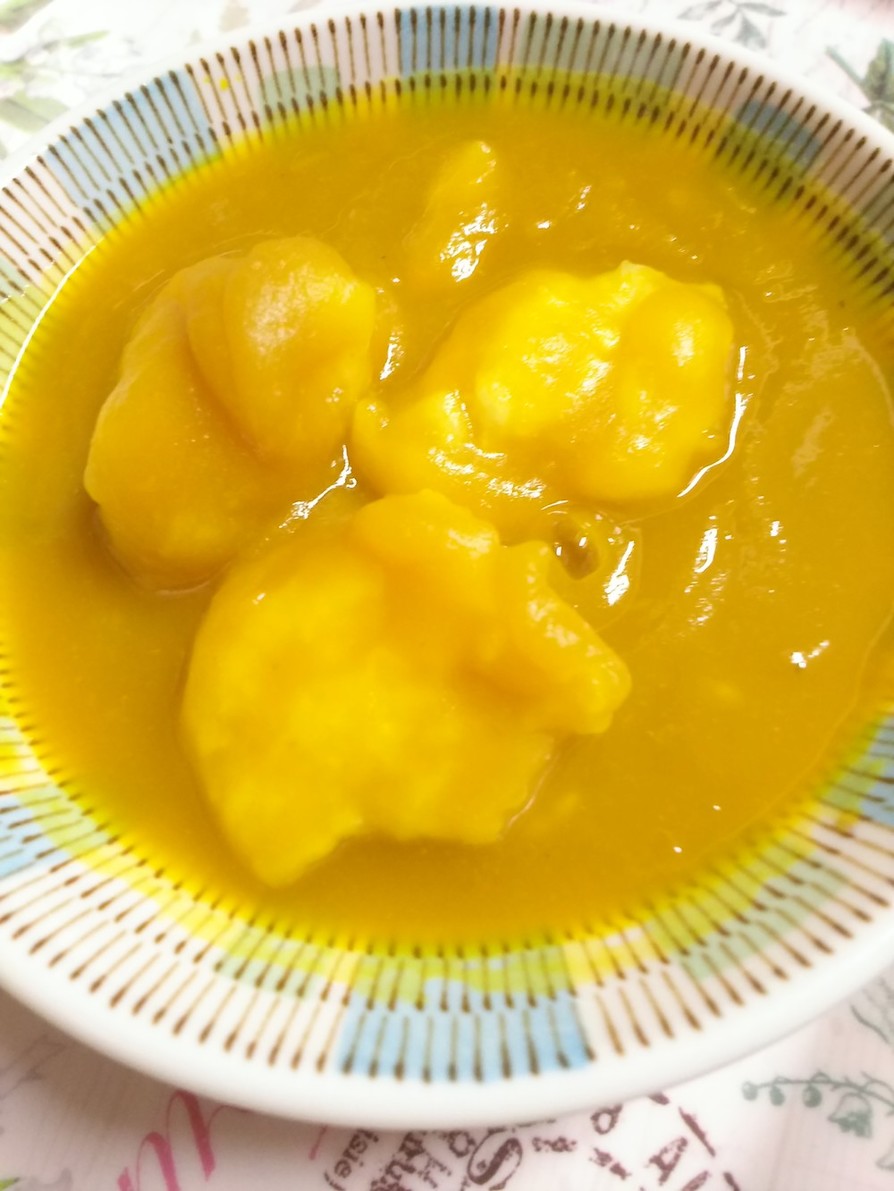 南瓜の煮物をリメイク!!かぼちゃのお汁粉の画像