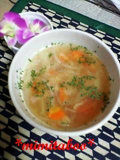簡単☆コンソメ野菜スープの画像