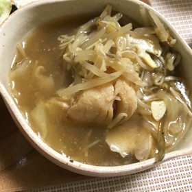 ぬか漬け魚で簡単こっくり中華風スープ