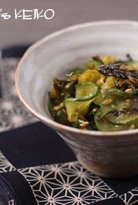 【農家のレシピ】きゅうりと高菜の炒め物