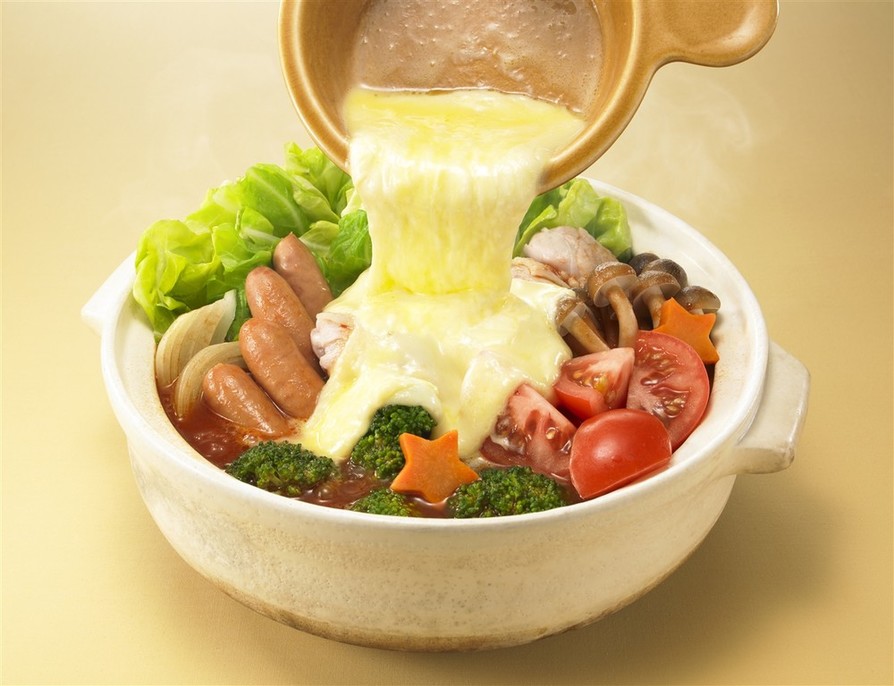 トマトチーズフォンデュ鍋の画像