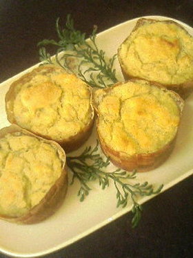 バナナとおからのシフォン風ケーキ
