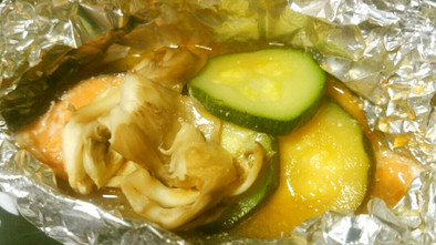簡単♪朝食◎鮭の味噌バタポンのホイル焼きの写真
