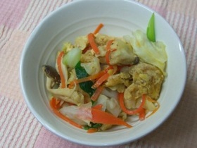 お麩の野菜炒め☆