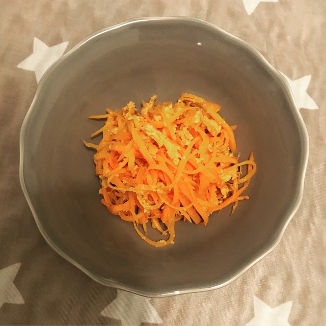 簡単 明太子風味にんじんしりしり レシピ 作り方 By キッチンくまりえ クックパッド 簡単おいしいみんなのレシピが359万品