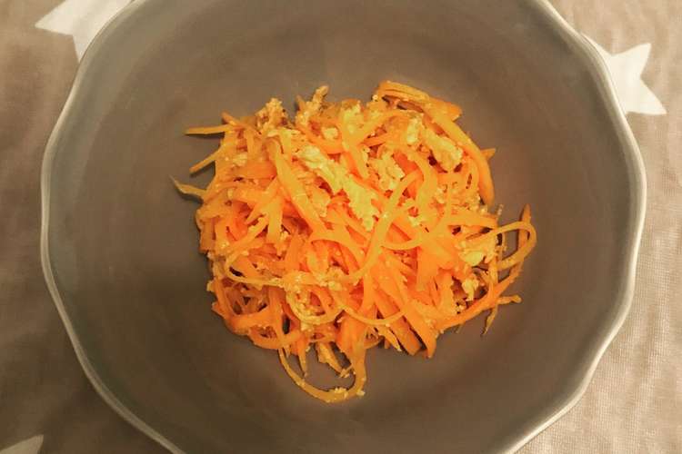 簡単 明太子風味にんじんしりしり レシピ 作り方 By キッチンくまりえ クックパッド 簡単おいしいみんなのレシピが353万品