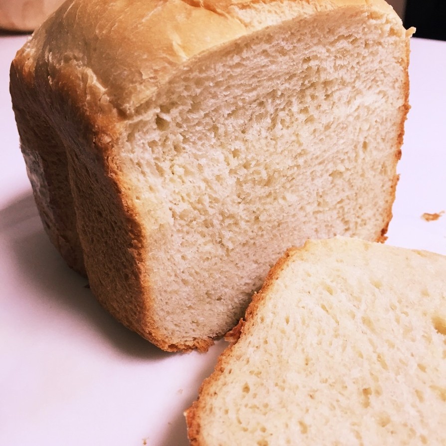 豆乳とマーガリンの食パンの画像