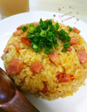 ★マヨパワー★卵いらずな簡単パラパラ炒飯