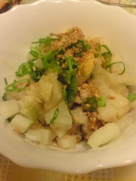 納豆に白菜