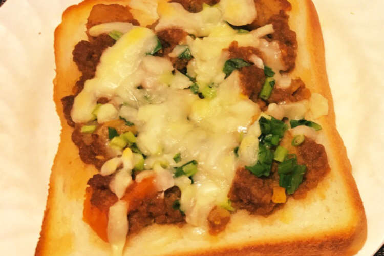 冷凍カレーを簡単アレンジ 満腹トースト レシピ 作り方 By クックwrkhf7 クックパッド
