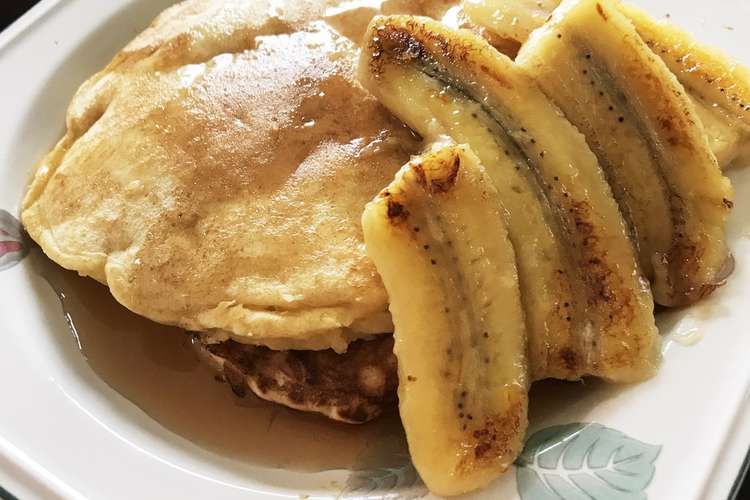 バナナパンケーキ 焼きバナナ添え レシピ 作り方 By パレードキッチン クックパッド 簡単おいしいみんなのレシピが350万品